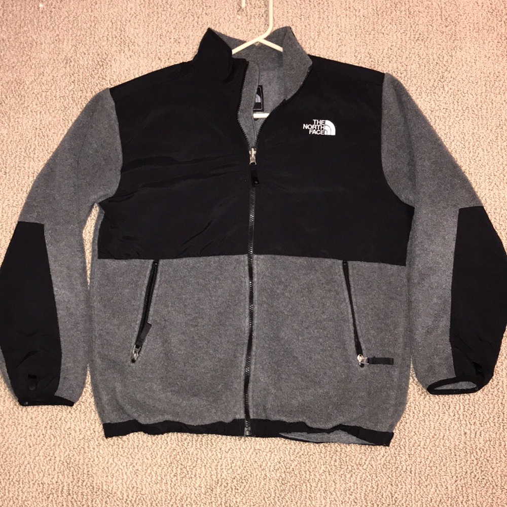 Grey Northface Boys Fleece Jacket XL